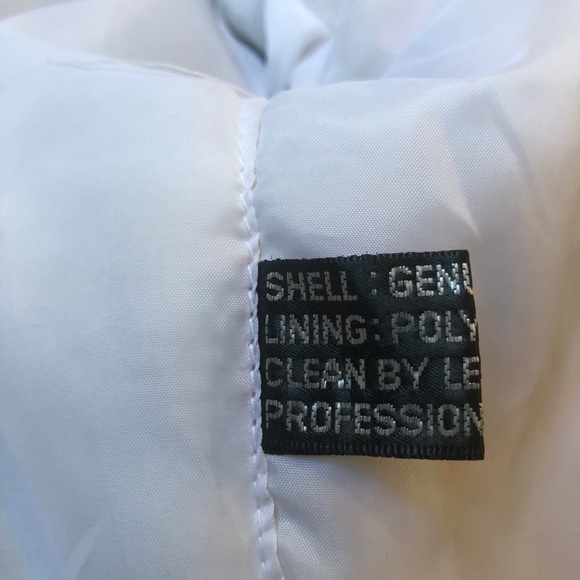 NWT | Vintage Genuine White Leather Bomber Jacket - Picture 4 of 15